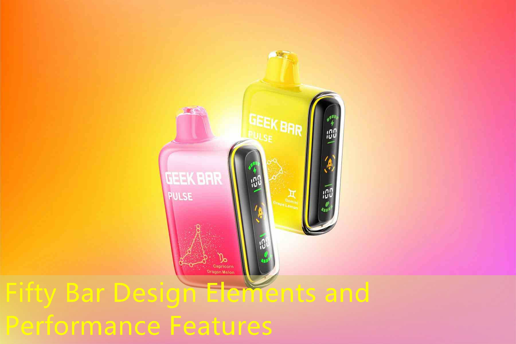 Fifty Bar Design Elements and Performance Features