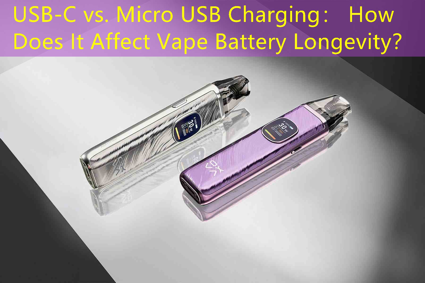 USB-C vs. Micro USB Charging： How Does It Affect Vape Battery Longevity？