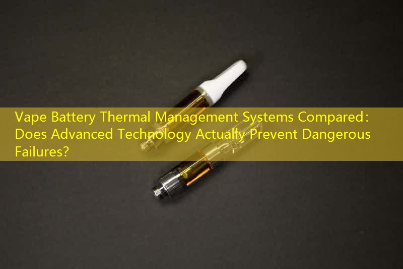 Vape Battery Thermal Management Systems Compared： Does Advanced Technology Actually Prevent Dangerous Failures？
