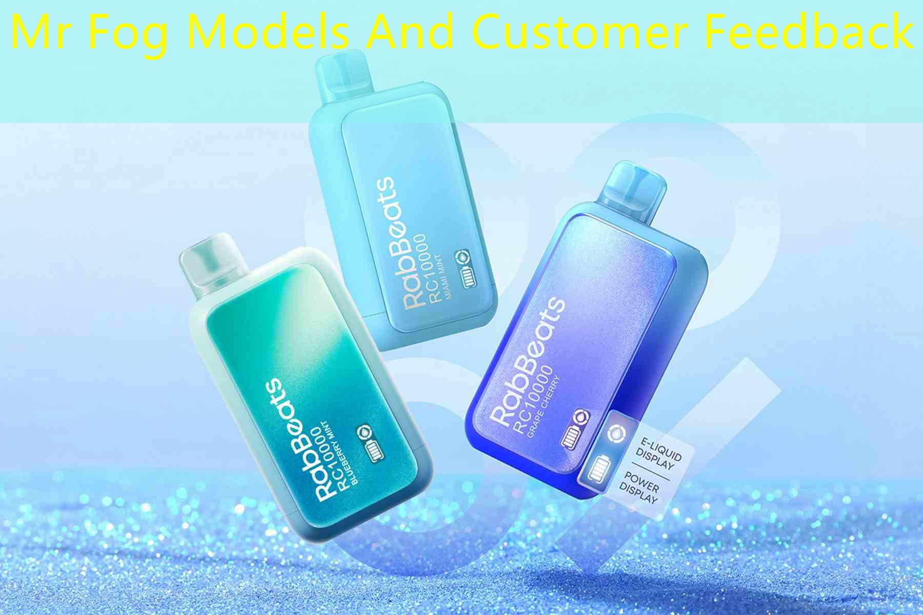 Mr Fog Models And Customer Feedback
